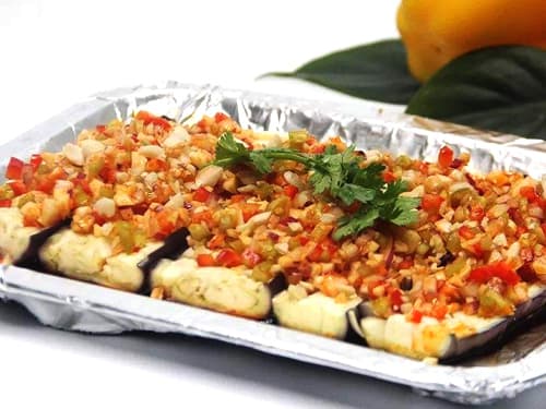 莱山锡纸烤茄子